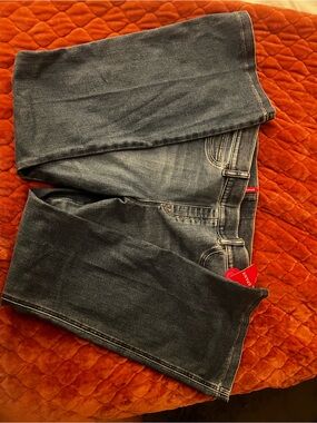 SPANX Women's XL Petite Gray Flare Jeans